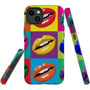 For iPhone 14 Plus Case Tough Protective Cover, Poart Lips