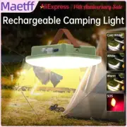 80W Camping Lantern Light Portable Flashlight Power Rechargeable LED Lamp New