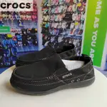 CROCS 卡駱馳 男鞋 沃爾盧 帆布鞋 低幫 一腳蹬 懶人鞋 透氣 戶外 運動 休閑鞋 輕便鞋 11270 黑色