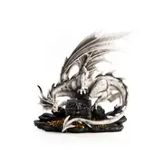 [MDI Australia] Large White Dragon Guarding Trinket Box