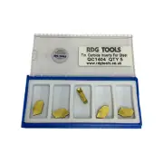 4MM PARTING INSERTS X 5 FOR INDEXABLE LATHE PARTING OFF TOOLS 4MM WIDE RDGTOOLS