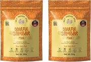 Salt Pepper Podi | Soulful Sambar Podi | Exquisite Blend of Aromatic Spices | Mouthwatering Taste | Authentic South Indian Cuisine | Natural & Aromatic - Refill Pouch 100g (Pack of 2)