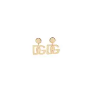 [Dolce & Gabbana] Dolce & Gabbana-Gold Brass Clips "Pop" Dg Earrings-Donna OS OS