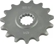 QASULER 520 15T Motorcycle Front Sprocket, for Suzuki, DR250 1982-1987 for GN250 1982-1999 for SP250 1982-1985 for TU250X 1998-2000 for VL250 2000-2004 for DR370 1978-1979 for GZ250 Motorcycle Front