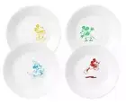 Corelle Disney Mickey Mouse 6 3/4" Appetizer Dessert Plates Set Of 4 NWT