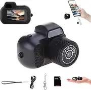 Zoomu Mini Camera Keychain, 2025 New 1080 P Small Body Camera, Mini Keychain Cameras with Screen, USB Charging, with 8 Filters and Led Flash Light and Hd Screen (with 16G Card)