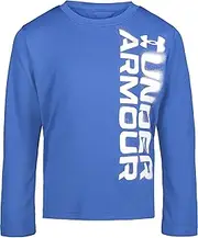 [Under Armour] Boys' Logo Long Sleeve Tee, TECH Blue F21, 4