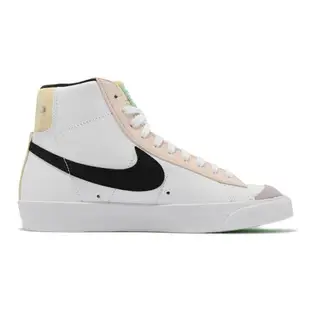 Nike 休閒鞋 Blazer Mid 77 運動 女鞋 經典款 皮革 穿搭 後跟可替換塑膠片 白 黑 DO2331-101 [ACS 跨運動]