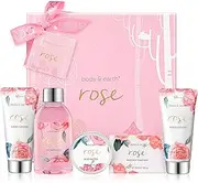 Bath Spa Gift Box for Women - Luxurious 6 Piece Bath and Body Set Includes Bubble Bath, Body Butter, Hand Cream, Body Lotion, Hand Soap and Paper Bath Soap, Perfect Women Home SPA Relaxation, Valentines Day Gifts