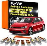LED Interior Light Kit, For VW Golf 4 5 6 7 Jetta Bora Vento Polo 6R 6C 6N 6N1 6N2 9N 9N3 Passat B5 B6 B7 B8 CC
