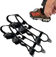 Shoe Grippers for Snow | 24 Tooth Nail Snow Shoe Spikes, Snow Shoe Spikes Slip Ice Cleats for Hiking Camping with Manganese Steel Spikes Amith