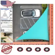 Durable Triangle Sun Shade Sail 8' x 11' x 13.6' - Effortless Installation