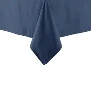 Ladelle Base Navy Linen Look 100% Cotton Tablecloth 150 x 300 cm