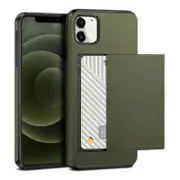 Hard Case Wallet Card Slot Cover - For Apple iPhone 7 Plus / 8 Plus (Green)