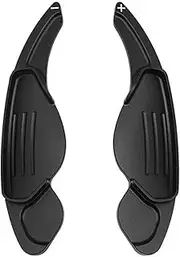 Car Steering Wheel Shift Paddles for Land Range Rover Evoque Discovery Sport/Jaguar XF XE Styling Car Accessories Steering Wheel Shifter Extension Shift Paddles HTEOPOEKFR(Black)