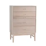 HAYTON 70cm Tall Sideboard Modern Furniture - White Oak