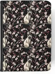 Cute Snowshoe Kitten CAT Feline Pattern #A2#5 Faux Leather FLIP Wallet Tablet CASE Cover for IPAD PRO 11 (2018) (1ST GEN)