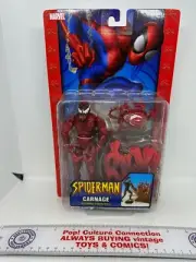 Marvel 2004 Toybiz Spider-Man Carnage Figure With Spider Trapping Action NEW