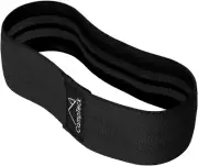 CampTeck Polyester & Latex Hip Band Elasticated Glute Resistance Bands Non-sl...