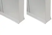 2Pcs 96CM PVC Door Weather Stripping Door Seal Strip For Door Frame-White