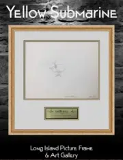 Original 1968 Beatles Chief Blue Meanie CBM8 Original Animation Drawing Framed