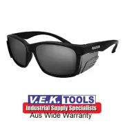 MAXISAFE Rayzr Safety Glasses Black Frame Smoke Lens-BOLLE,MACK AVAIL