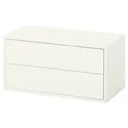 EKET cabinet with 2 drawers, white, 70x35x35 cm