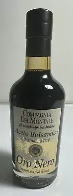 Compagnia Del Montale Balsamic Vinegar of Modena, Oro Nero, 8.5 Ounce