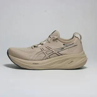 【滿額現折300】ASICS 慢跑鞋 GEL-NIMBUS 26 大地色 彈力 頂級跑鞋 男 1011B794021