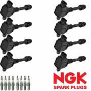 8 Ignition Coil & 8 NGK Iridium Spark Plug For Nissan Pathfinder Armada UF510