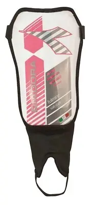 Diadora Fulmine Soft Shell Soccer Shinguards - Shin / Leg Guards XS White/Pink