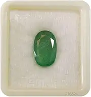 [INDIA MADE] Natural Emerald Stone With Lab Certified Card/Zambian Quality 15.25 Carat / 14.52 Ratti Unheated Untreated Green Original Emerald/Panna Loose Precious-B09XLGVHHR, Silver, Created Sapphire