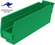30110 12-Inch by 2.75-Inch by 4-Inch Plastic Nesting Shelf Bin Box, Green, Case