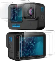 Jetech Screen Protector for Gopro Hero 12/11/10/9 Black with Camera Lens Prot...