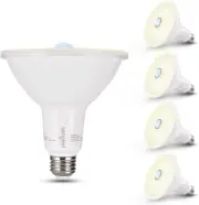 Motion Sensor Outdoor Light Bulbs, 150 Watt Equivalent LED Motion Detector Flood
