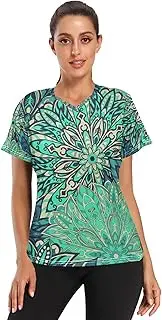 [Caihoyu] Asian Women Running Shirts Stretchable Workout Tops Short Sleeve Yoga Shirts for Outdoor Running S-3XL