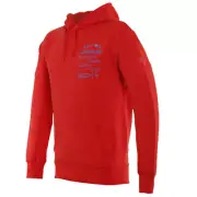 DAINESE PADDOCK HOODIE DAINESE LAVA-RED/SKY-DIVER XS