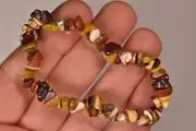 *MOOKAITE* Bracelet 11g Chip Bead Tumbled Stones Elastic Healing Decisions