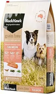 Black Hawk Adult All Breed Grain Free Salmon Dry Dog Food 15 Kg