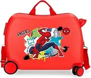 Joumma Marvel Spiderman Urban Children's Suitcase Red 50 x 38 x 20 cm Hard ABS Combination Lock Side 38L 1.8 kg 2 Wheels Hand Luggage, red, Children's Suitcase, Red, Children's Suitcase