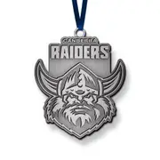 Canberra Raiders NRL Metal Christmas Tree Ornament Decoration
