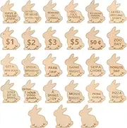 -Token, Easter Tokens for Kids, 27 Pieces of Easter Egg Tokens | Easter Reward Marks Made of Wood, Gift Brands at Easter , Family Night Marks, Proceedings