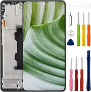 swark [with Frame] New TFT LCD Touch Screen Digitizer Assembly for Redmi Note 13 Pro 4G LCD Display Touchscreen Digitizer with Upgraded Repair Tool Kit No Fingerprint Function