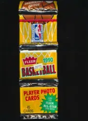 1990 Fleer Basketball Rack Pack MICHAEL JORDAN #5 SHOWING Sealed UNOPENED MINT