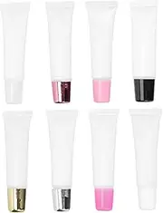 WEKADRIN 8Pcs Lip Gloss Holders Refillable Tubes Stylish Travel Lip Color Containers for DIY Lipstick and Beauty