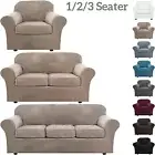 Velvet Sofa Covers 1/2/3 Seater Stretch Thick Fit Couch Cover Seat Cushion Cover