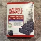 Nature’s Miracle Odor Control Receptacles Self Cleaning Litter Box Refills 18 Ct
