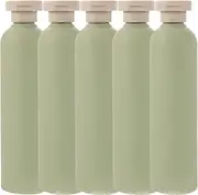 Empty Lotion Bottles 5pcs Plastic Empty Bottles Squeeze Bottles with Flip Cap Bottle 250ML Refillable Lotion Bottles Travel Containers for Essential Cream Shampoo and Conditioner