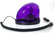 LED Snail Type Rotating Car Alarm Light Warning Light Ceiling Light Strobe Light Universal 12V 24V for Automobiles-Purple||24V