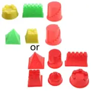 6Pcs Pyramid Sand Castle Clay Mold Building Model Beach for Kids Child Baby
